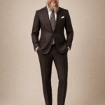 Dark Espresso Brown Wool Suit