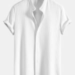 PORTO CERVO Textured Shirt - White